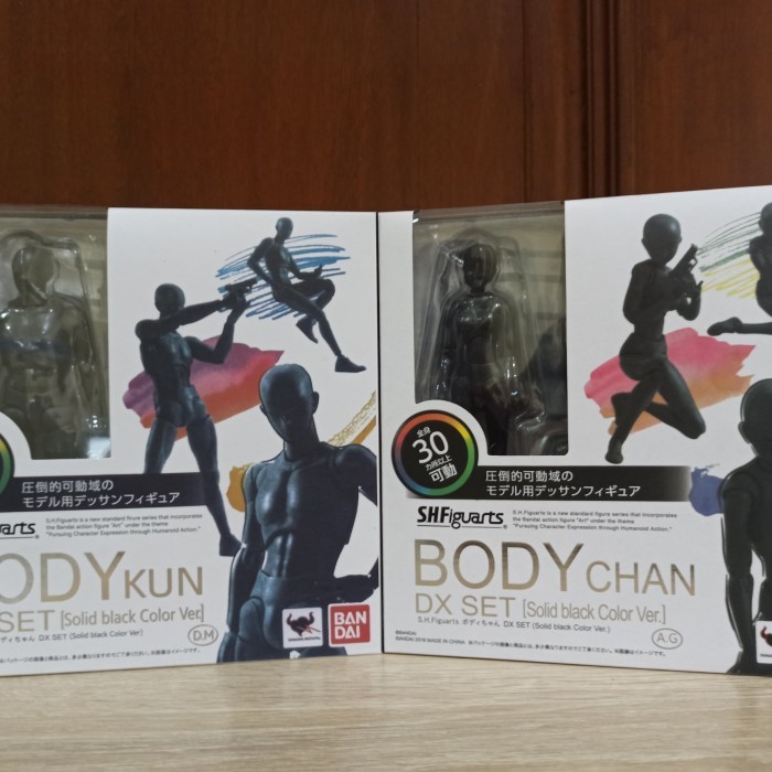 SHF BODY KUN BODY CHAN Solid Black Color Ver - SHFiguarts Mannequin - BODY KUN