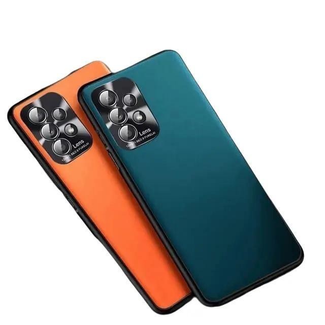 SOFT CASE for SAMSUNG A32 A53 5G LEATHER LUXURY METAL CAMERA PROTECT