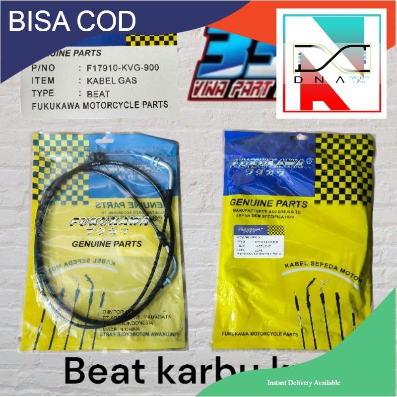 kabel gas beat karbu kvy tali gas beat karburator