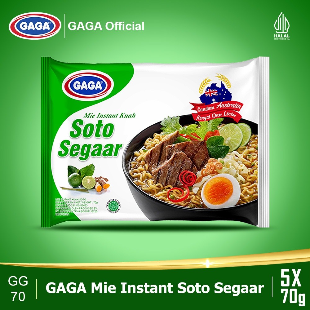 

GAGA Mie Soto Segaar 5 PCS AUSSIE