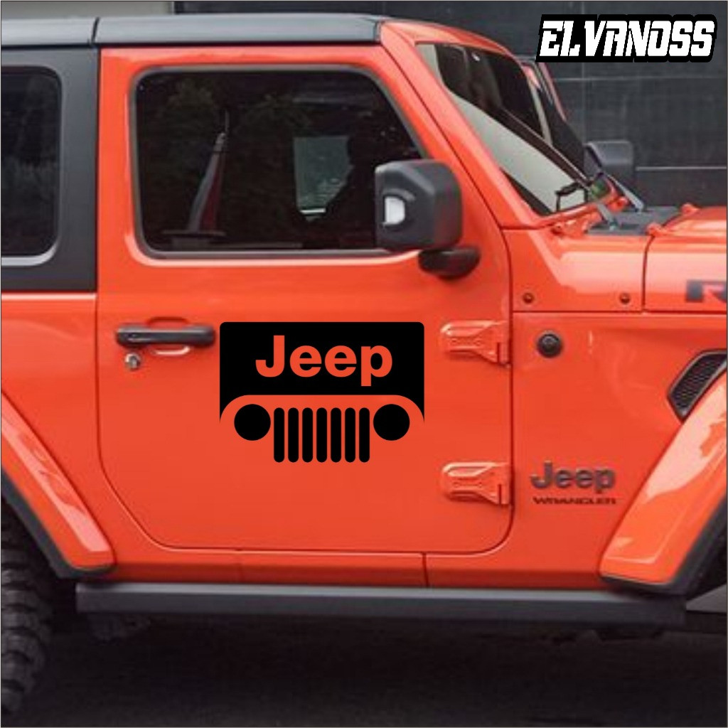 Cutting Sticker Mobil Jeep Variasi Keren Stiker Pintu Mobil Bahan Waterproof