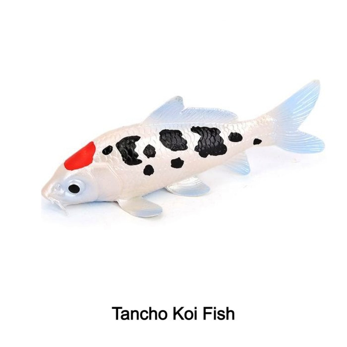 TANCHO KOI FISH Animal Figurine / Mainan Miniatur Ikan Koi Tancho