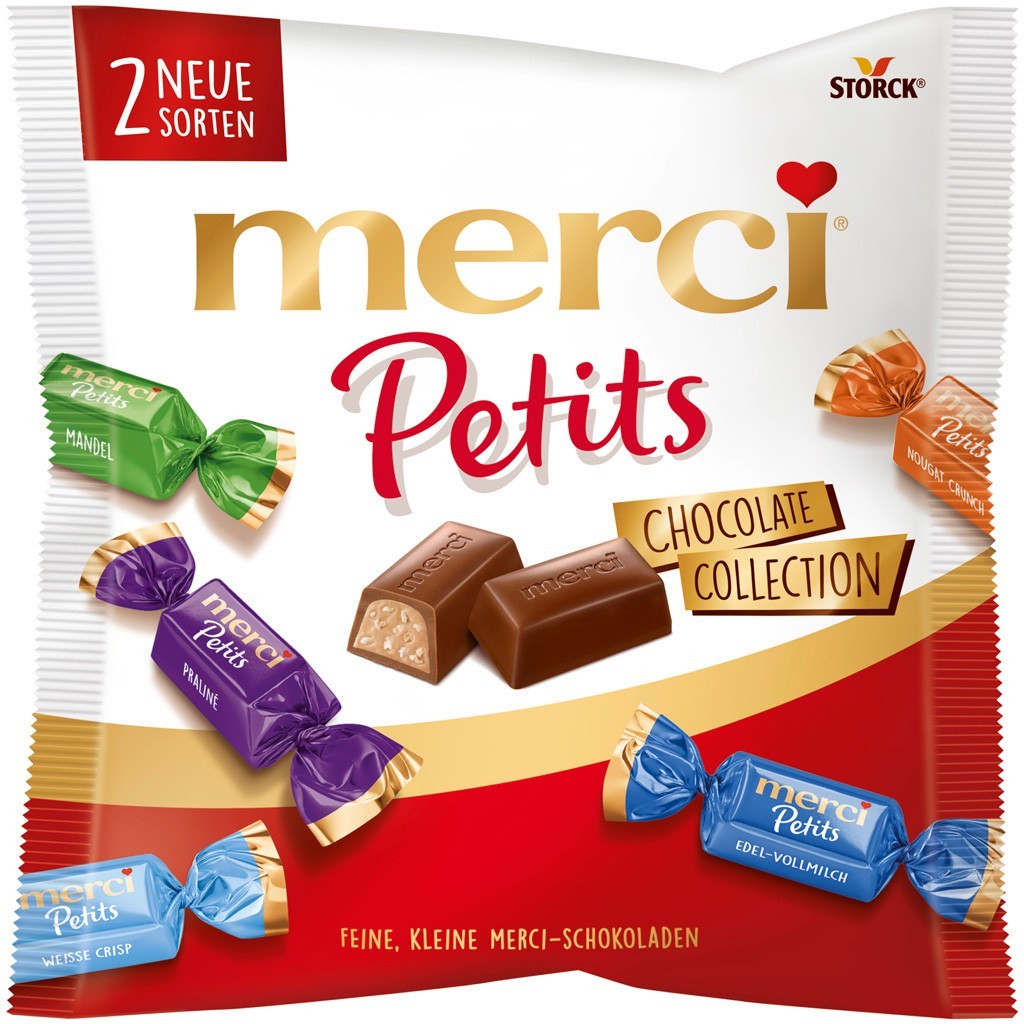 

Coklat MERCI Petits Chocolate Collection isi 21pcs asal Eropa