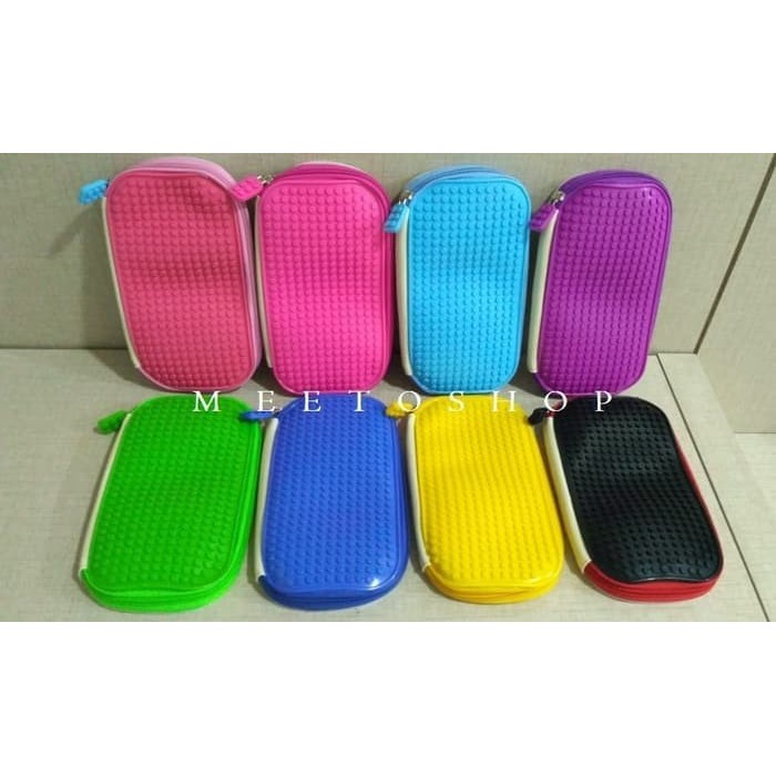 

New Arrival[PROMO] Kotak Pensil Lego / Pencil Case Lego / Tempat Pensil Lego Pixel Bits - Ungu