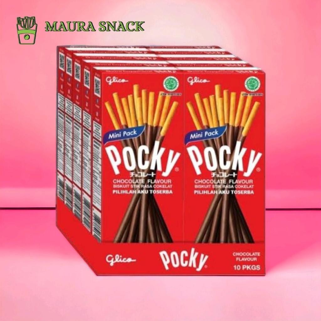 

ADR Glico pocky mini 1 box isi [10pcs] biskuit bersalut cokelat coklat