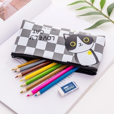 

Tas Pensil Tempat Alat Tulis Tempat Kosmetik Organizer Bag Lovely Cat Bahan Canvas 020