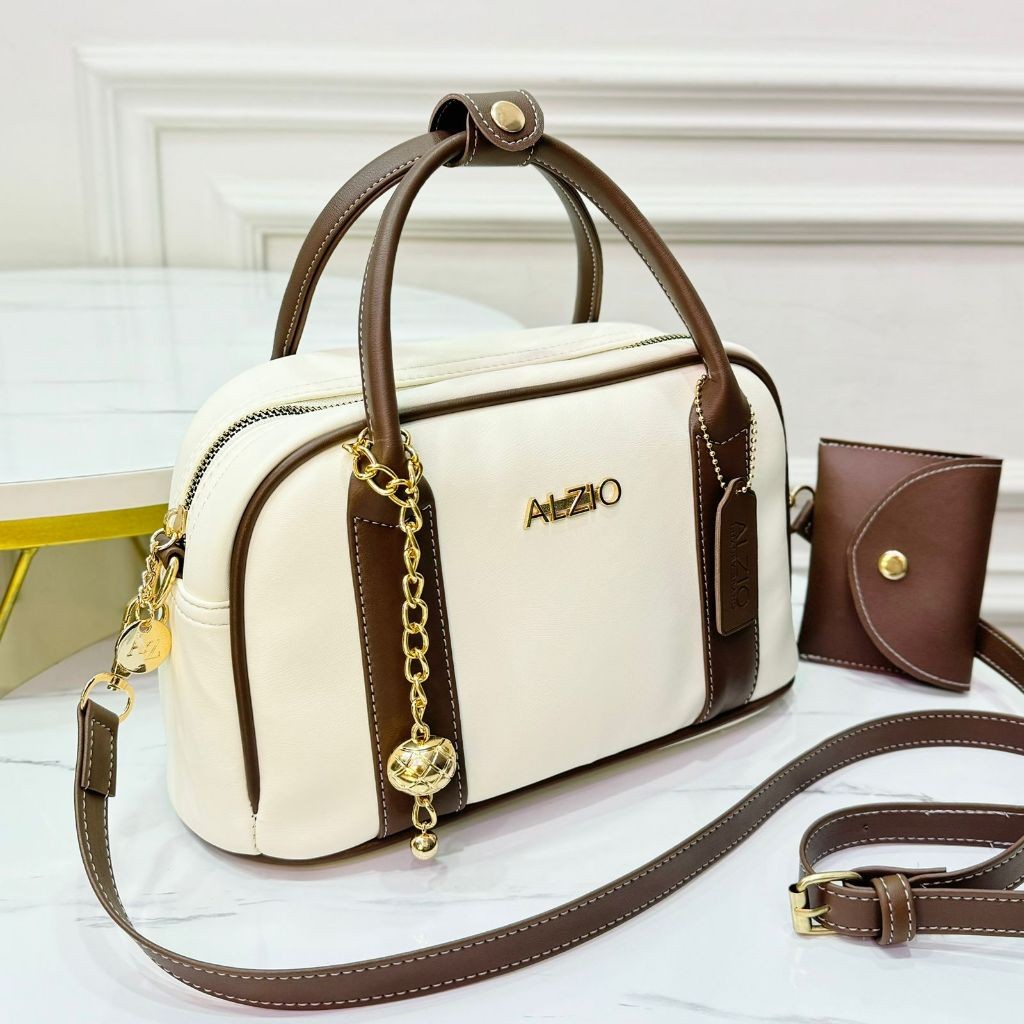 [BOOM POTONGAN] [Ready Stok] ALZIO - Tas Wanita Selempang Bahu Shoulder Bag Korean Bag Style - ALZIO