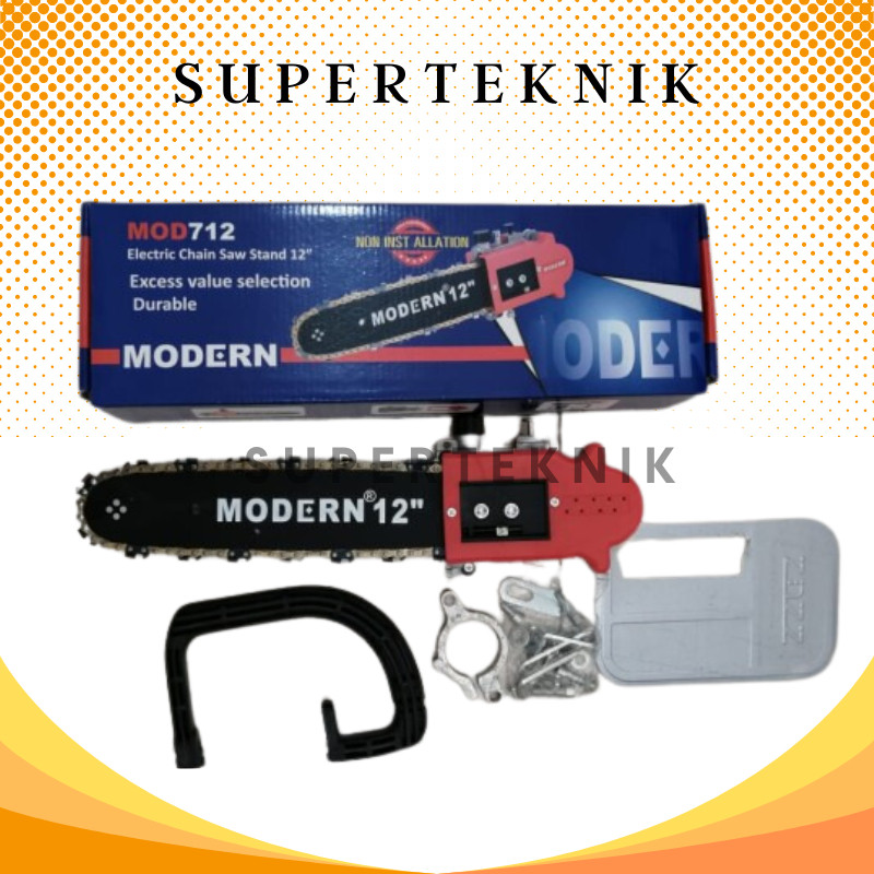 JUAL RUGI Adaptor Chainsaw Gergaji Gerinda 12 Inch Modern / MODERN Chain Saw Bracket MOD712