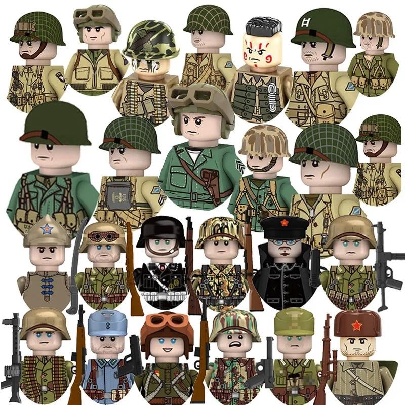 WW2 US Marine Corps German Army Soviet Pilots  North African Legion  Military Figures  Weaponry Buil