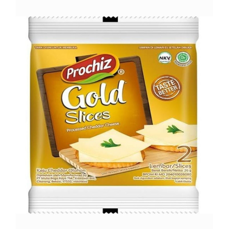 

KEJU PROCHIZ GOLD SLICES 26gr ISI 2 LEMBAR / PACK KEJU PROCHIS CHEDDAR SUSU OLAHAN MAKANAN RINGAN CEMILAN ENAK DM