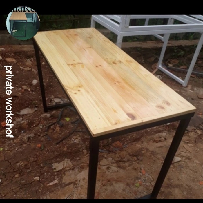 meja lipat jati Belanda ukuran 150x60x70 SG4