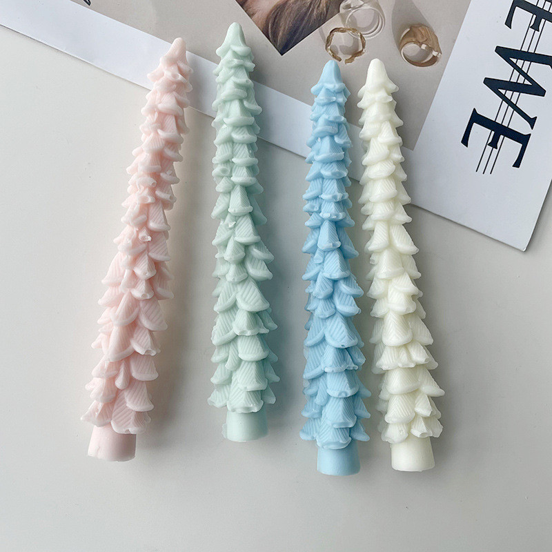 

Long Candle Silicone Mold DIY Tree Incense Candle Church Candle Candlelight Decoration Mold Candle Making Supplies