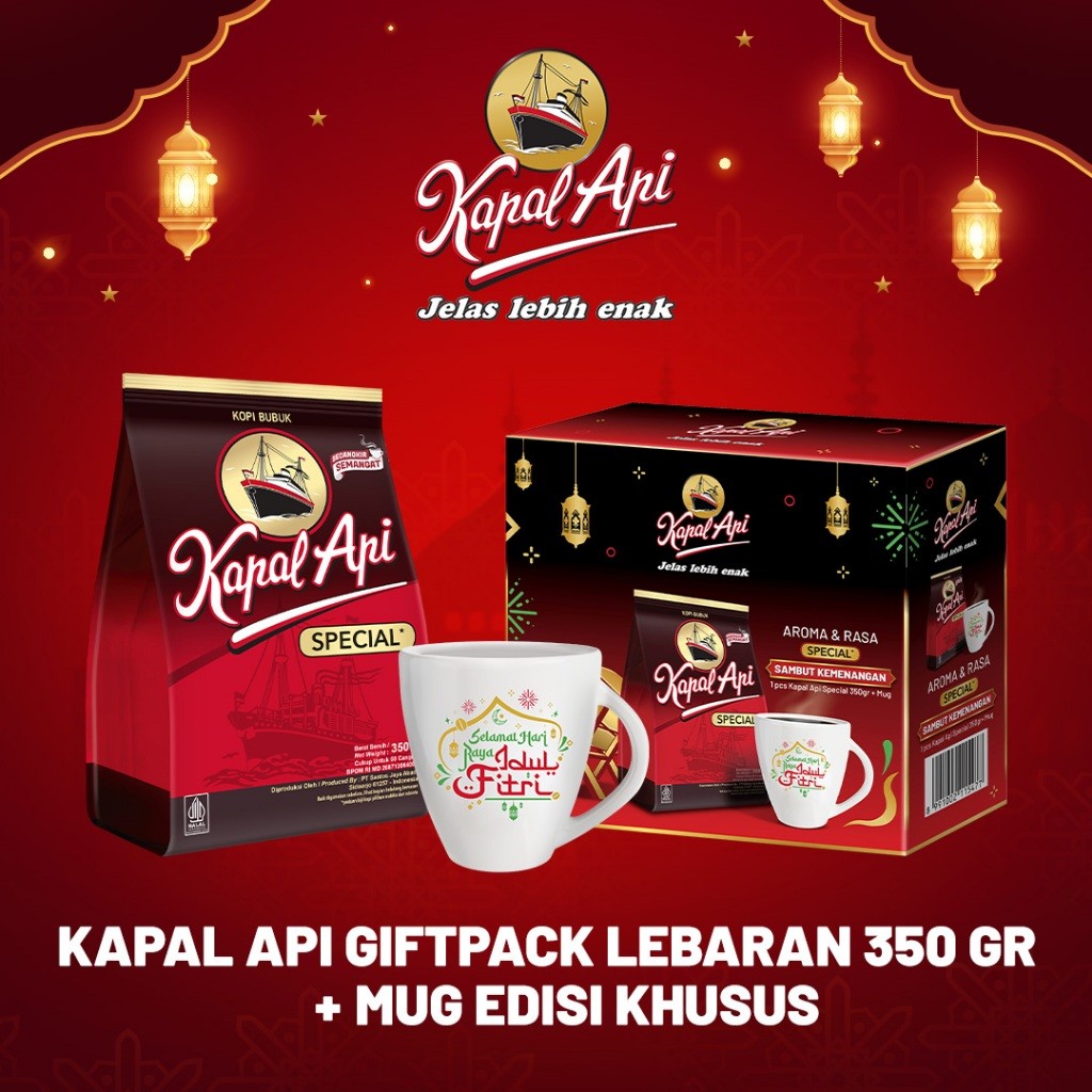 

KAPAL API GIFTPACK LEBARAN 350 Gr + Mug Edisi Khusus