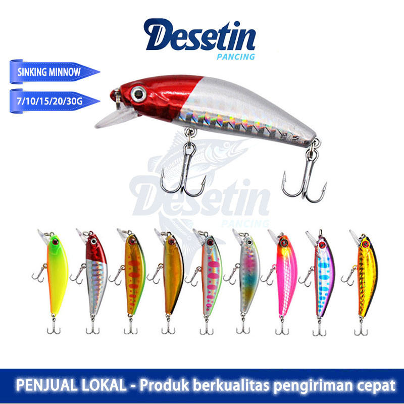 5.5cm/6.5g Umpan Minnow Lure Slow Sinking Fishing Bait Set Tackle Lure For Fishing Swim Bait Accesso