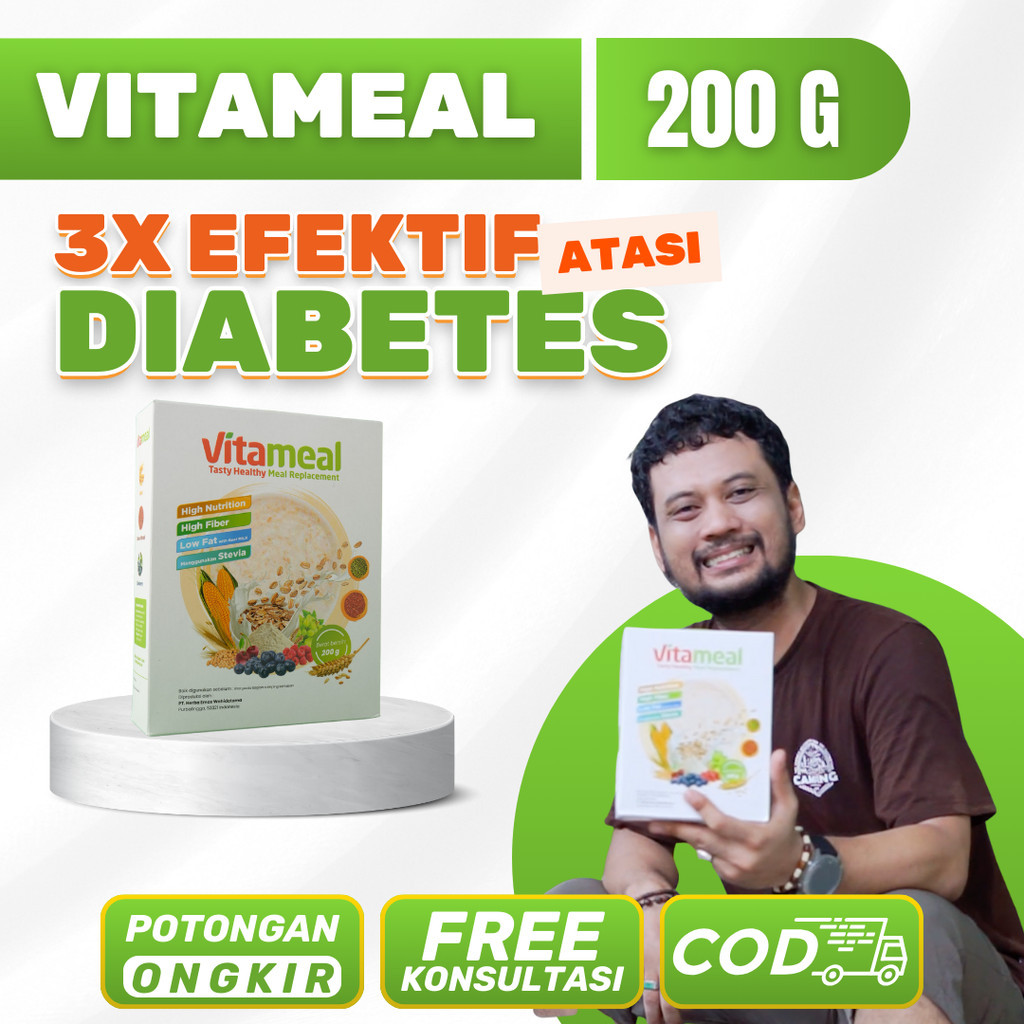 

Vitameal Sereal Diabetes Multigrain Bantu Atasi Diabetes Turunkan Gula Darah Tinggi Normalkan Kadar Gula Cegah Diabetes Kolesterol Herbal Alami Tanpa Efek Samping