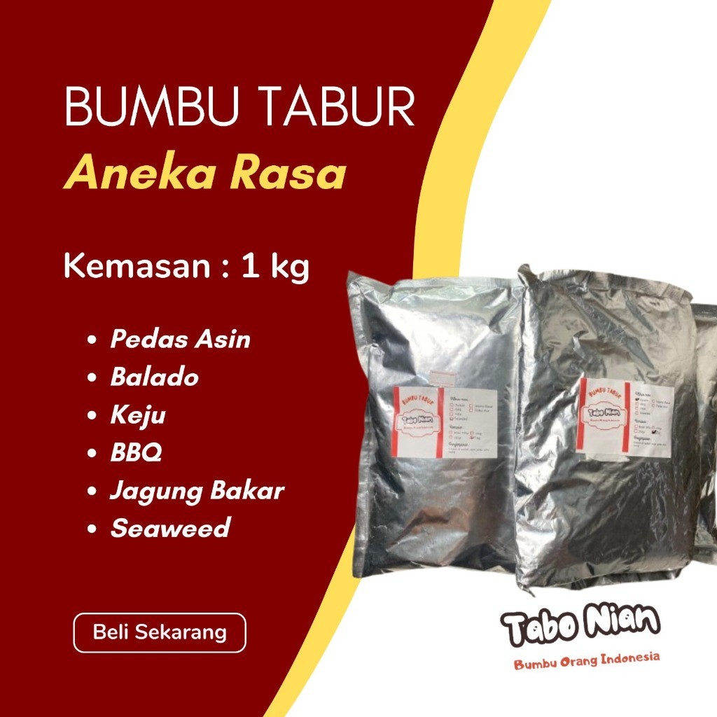 

Bumbu Serbuk Bubuk Tabur Aneka Rasa 1kg Tabonian Bumbu Orang Indonesia