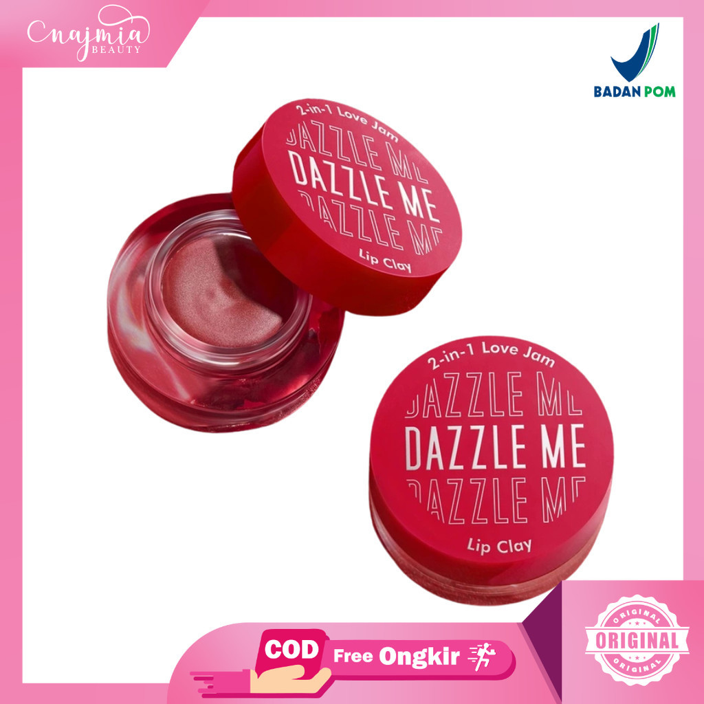 DAZZLE ME 2-In-1 Love Jam Lip Clay | Lipstik Blush Multifungsi Bpom