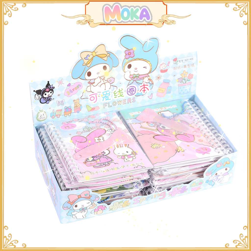 

MOKA Notebook Diary + Sticker Diy Free Ganci Maker / Diary Book Motif + Girl Kawaii MKA213