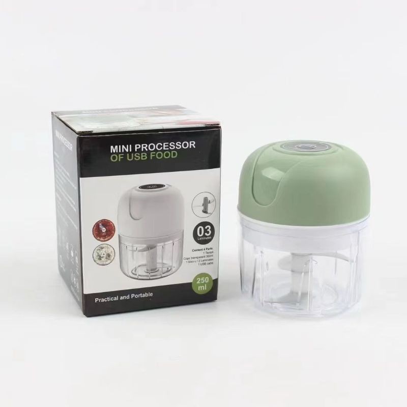 Blender Kecil Chopper Mini Cordless Mesin Giling Bumbu Portabel Alat Cincang