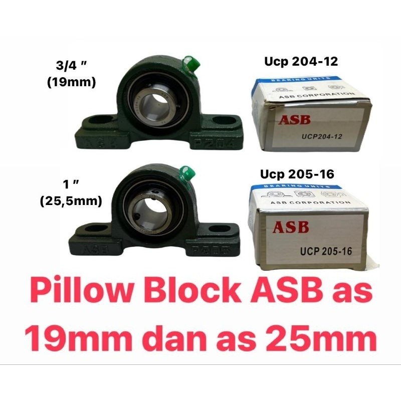 Pillow Block UCP 204-12 dan UCP 205-16 laker bearing duduk as gergaji kayu