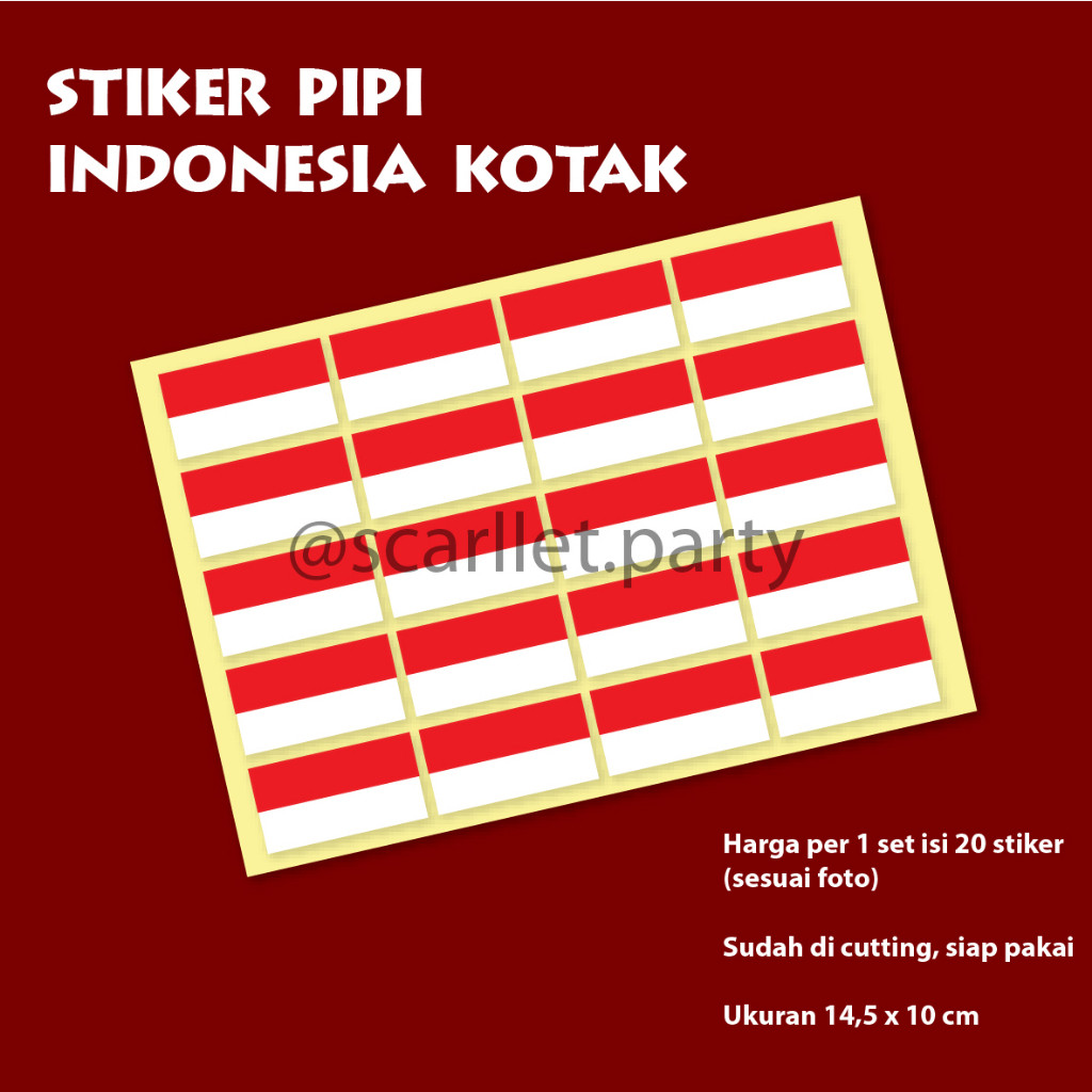 

[ REY ] STIKER PIPI BENDERA INDONESIA AGUSTUSAN 17 AGUSTUS DEKORASI HIASAN KEMERDEKAAN RI TEMPELAN LABEL PIPI STIKER PIPI STIKER SUPORTER BOLA Wv8