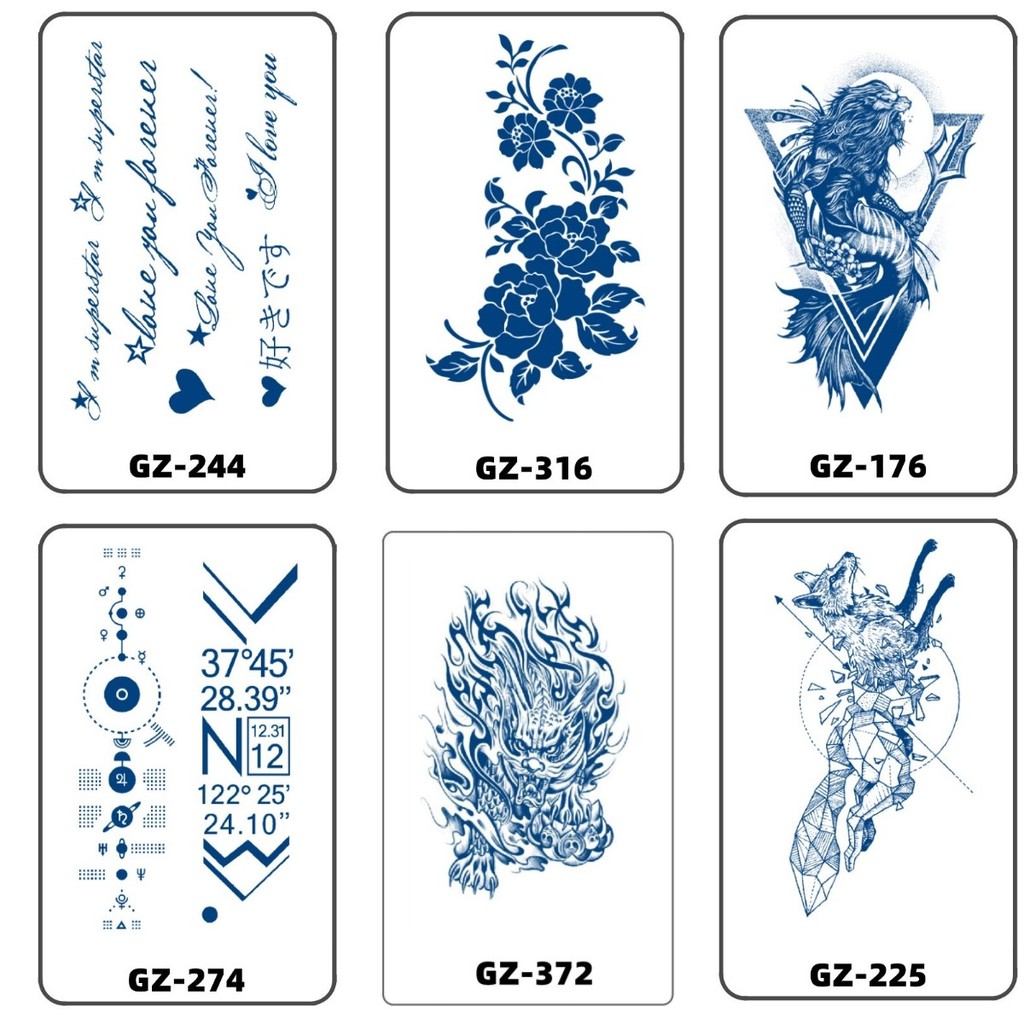 

[Pengiriman 24 Jam] Tato Temporer Sticker Tato Temporer Tahan Lama 15 Hari Tato Temporer Anti Air | 11*18CM A Variety of Exquisite Patterns To Choose From