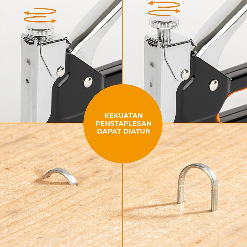 

Promo Gratis 600 Staples 3 In 1 Stapler Gun Staples Tembak Gun Tacker Powerfull Pistol Stapler DIY