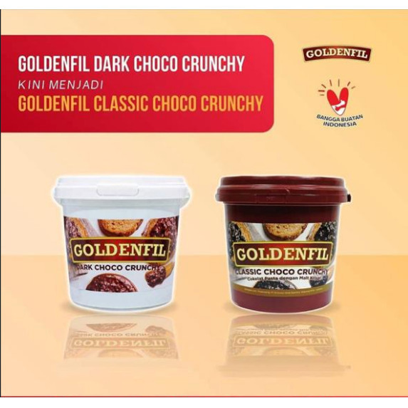 

[Terbaru] Goldenfil Dark Crunchy Selai Coklat Selai Roti
