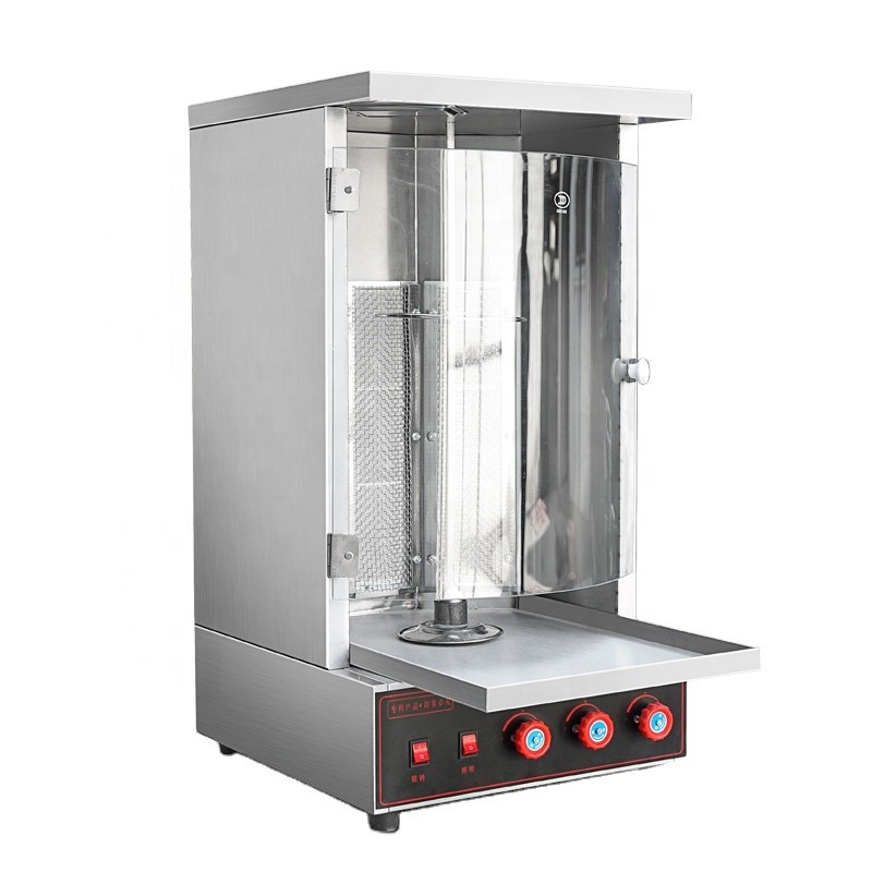 Commercial Automatic Rotary BBQ Roaster/Brazil Four-Control Turkish Barbecue Machine/Grilled Pork Be