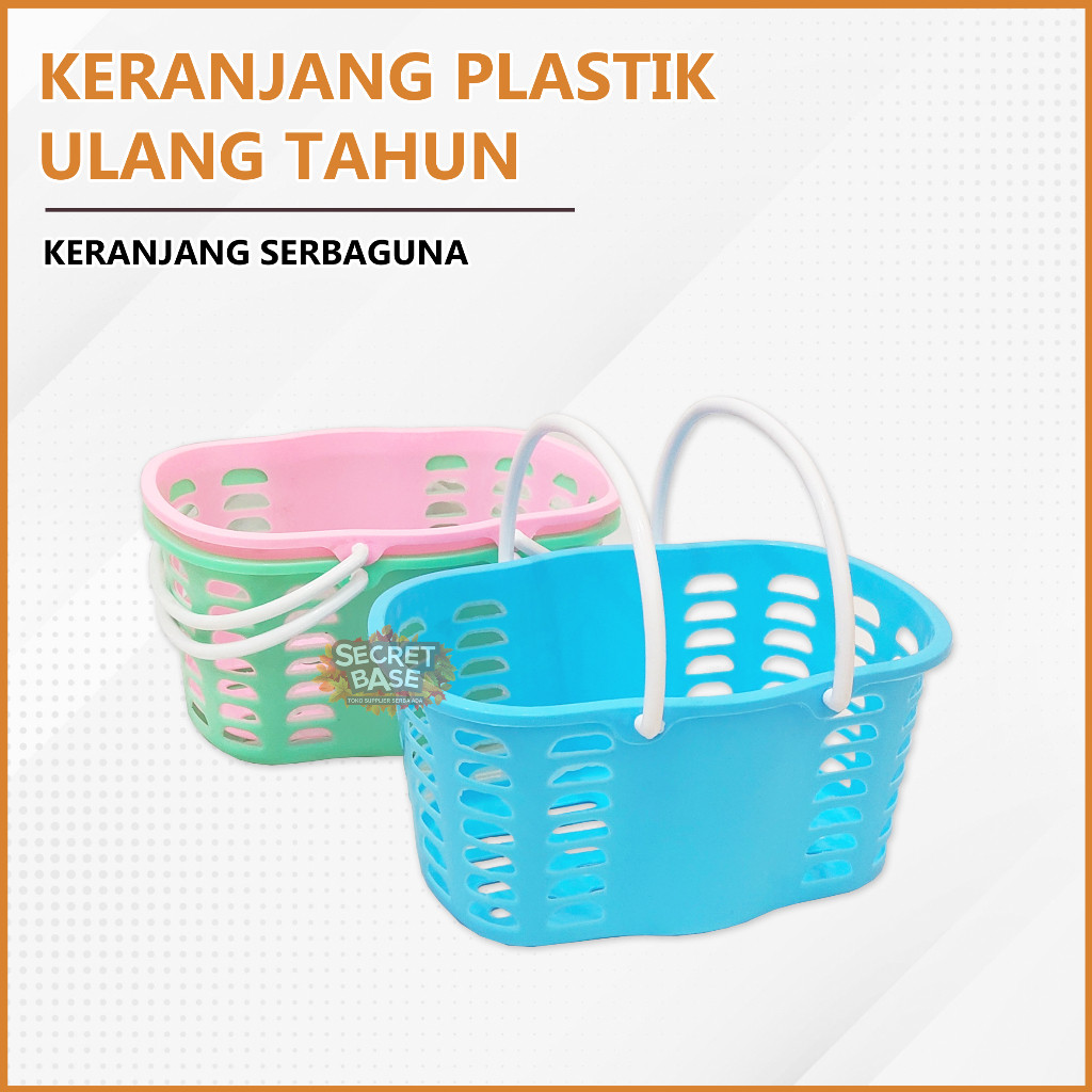 MINI KERANJANG MANDI - Keranjang Plastik Serbaguna / Keranjang Parcel