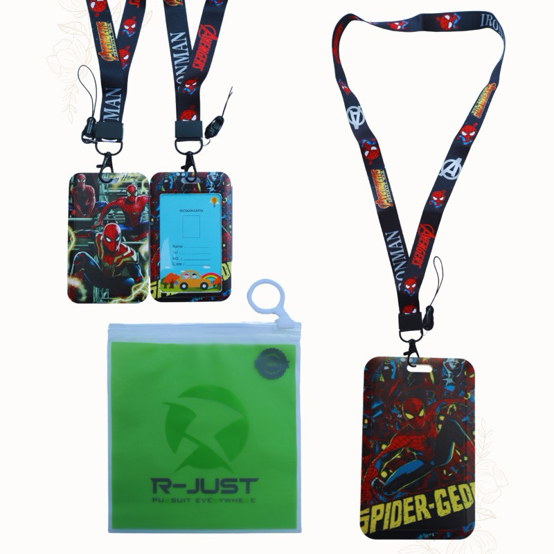 

[PACKING R-JUST ] TALI LANYARD ID CARD MOTIF CARTOON LABUBU ANIME DORAEMON HELLO KITTY SPIDERMAN