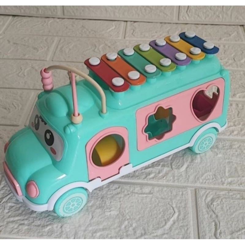 Mainan Edukasi Anak Bus XYLOPHONE YE20