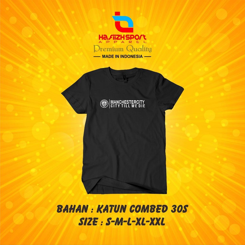 KAOS BAJU MAN CITY / KAOS MANCHESTER CITY BAHAN PREMIUM