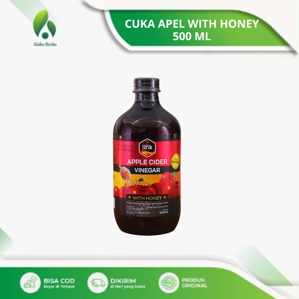 

Cuka Apel Madu - Apple Cider Vinegar With Honey 500ml - Membantu Menurunkan Berat Badan