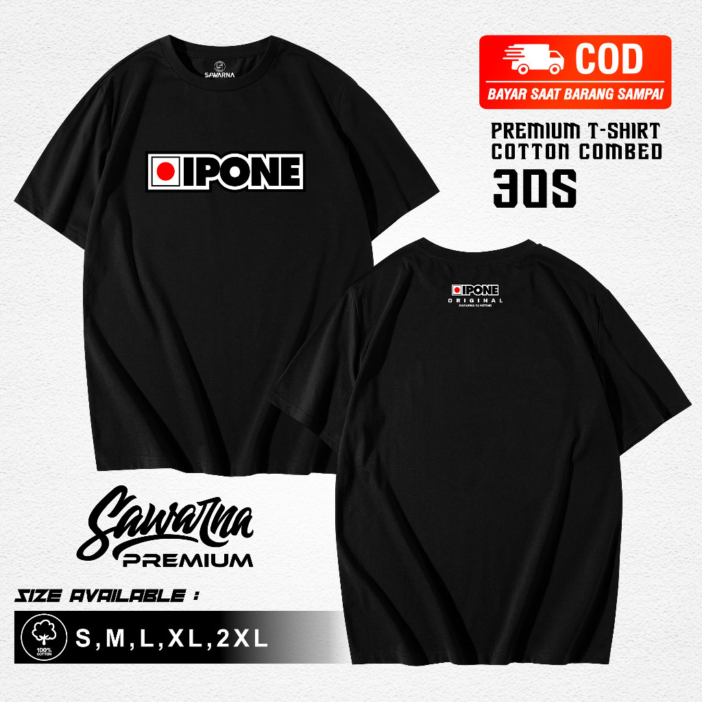 Kaos Baju Distro IPONE OLI 2 TAK 2 STROKE LOGO SIMPLE Terlaris SAWARNA