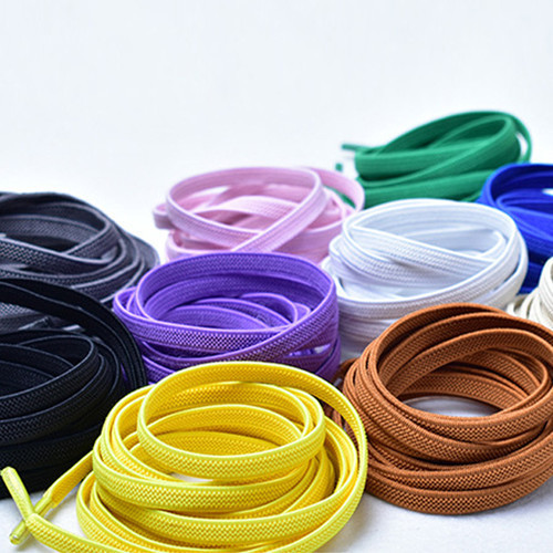 sepasang shoelaces tali sepatu pipih Tali sepatu elastis