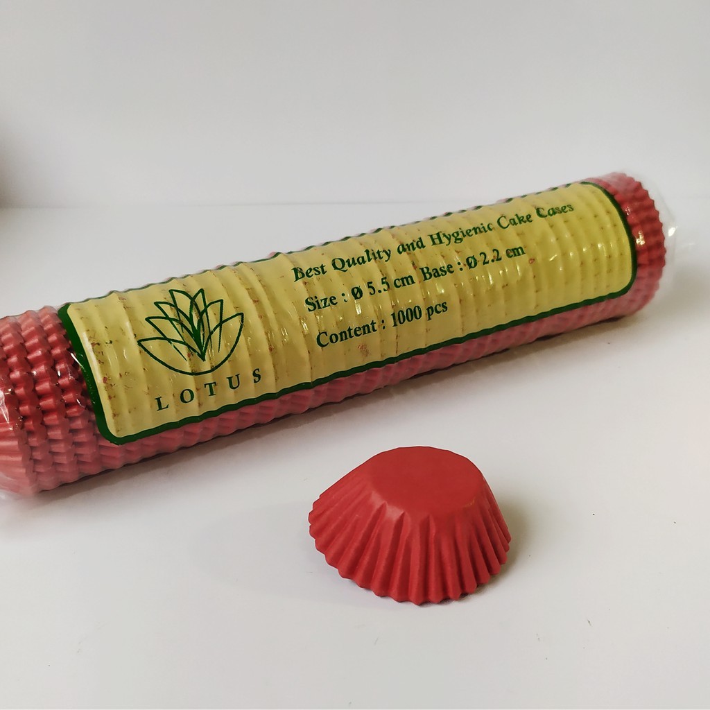 

Paper Cup Cases Lotus / Kertas Kue Colour Size 5.5 cm isi 1000pcs