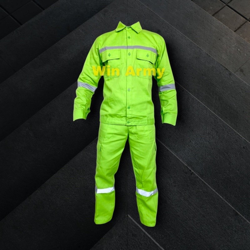 Safety Setelan Setelan Wearpack Safety / Setelan Katelpak Baju dan celana / Seragam Kerja Proyek Ter