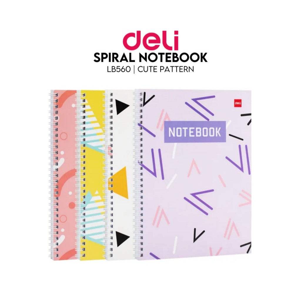 

ELB560 Spiral Notebook(Geometric figure) Asst. B5-60 sheets,70gsm