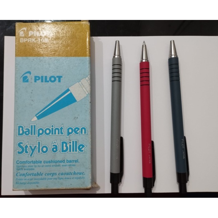 

Ballpoint Pen Stylo a Bille Pilot BPRK-10M (Warna Badan Mix) 1lusin