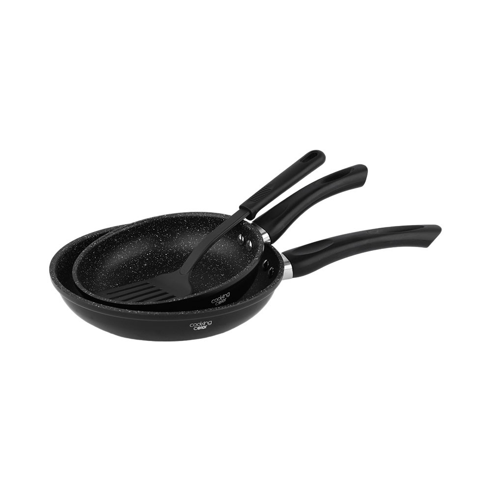 Informa Cooking Color Set 2 Pcs Keira Wajan Penggorengan & Spatula Frypan Pan Wok Anti Lengket Non