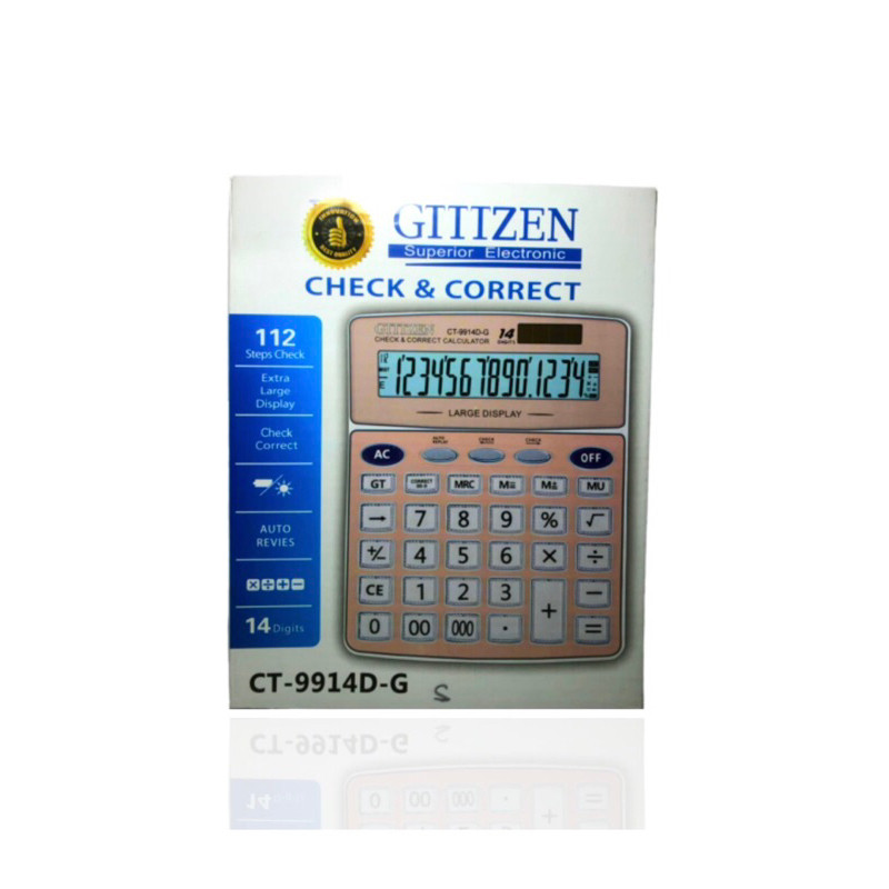 

Kalkulator Gitizen CT 9914D-G GITIZEN 14 Digit