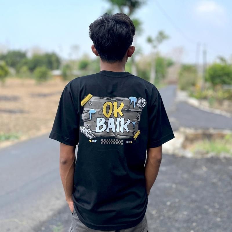 Kaos Ok Baik / Baju Distro Ok Baik / Pakaian pria wanita