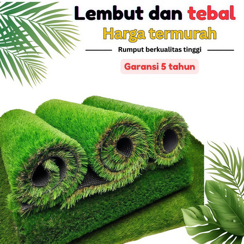 Rumput sintetis swiss 3cm ukuran 100cm x 50cm-karpet rumput sintetis-rumput sintetis swiss murah-rum
