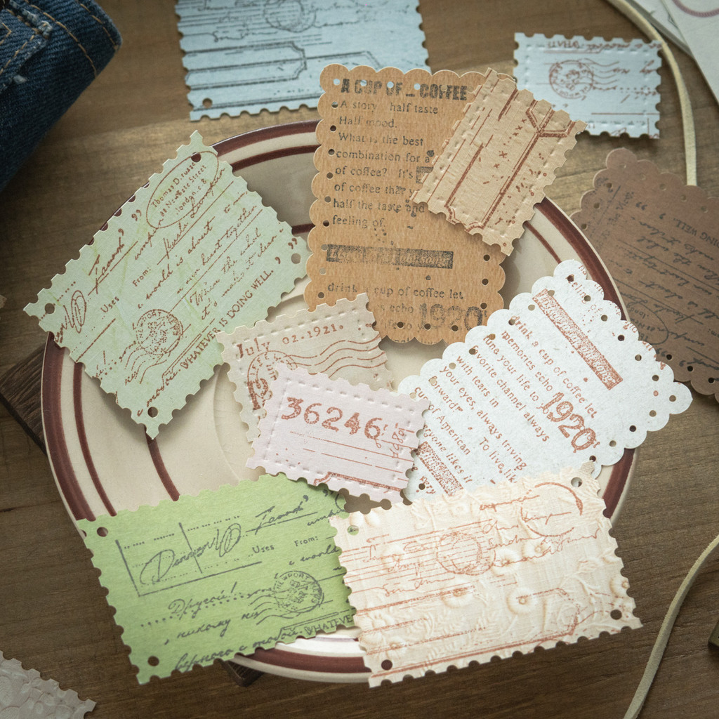 

24pcs/lot Memo Pads Material Paper A Gentle Letter Junk Journal Scrapbooking Cards Retro Paper