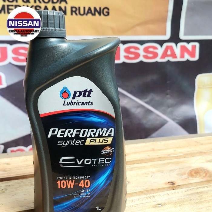 oli mesin PTT 10W-40 SYNTETIC PLUS API SN ORIGINAL berkualitas