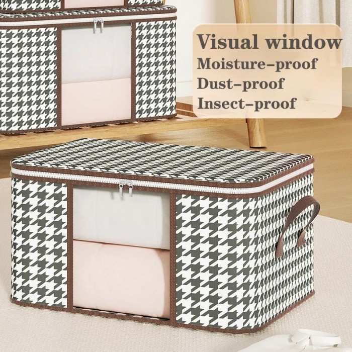 

- Wovy Kotak Lipat Penyimpanan Pakaian Visual Storage Bag Dust Proof 75L - W30 -