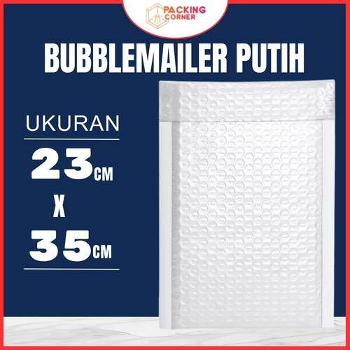 

BUBBLE MAILER 23X35 PUTIH Amplop Bubble Wrap Bubblemailer Packing 23X35
