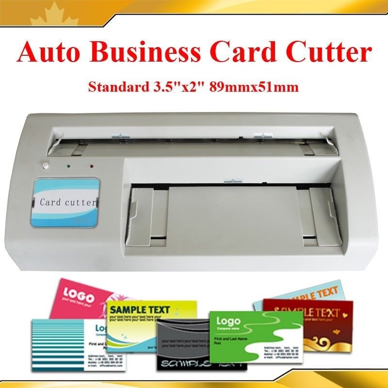 

Business Card Cutter Electric Automatic Slitter Free 2000 Templates Paper Card DIY Tool A4 and Letter Size 220V