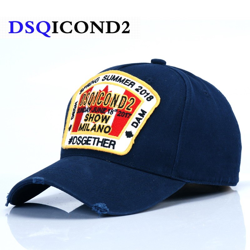 DSQICOND2 Maple Leaf Cotton Baseball Caps DSQ Letters High Quality Cap Men Women Custom Design Logo 